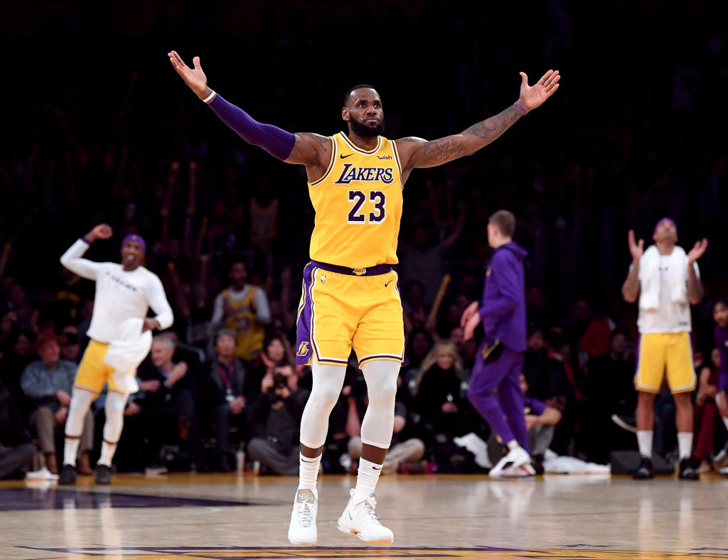 Lebron James, Los Angeles Lakers, 2018.