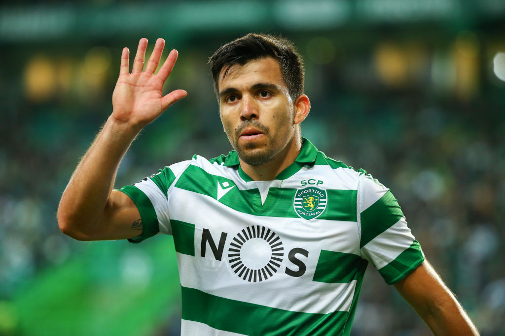 Marcos Acuna during the Liga NOS match between Sporting CP and CD Aves at Estadio de Alvalade on March 08, 2020 in Lisbon, Portugal. Photo by Paulo Nascimento/NurPhoto via Getty Images