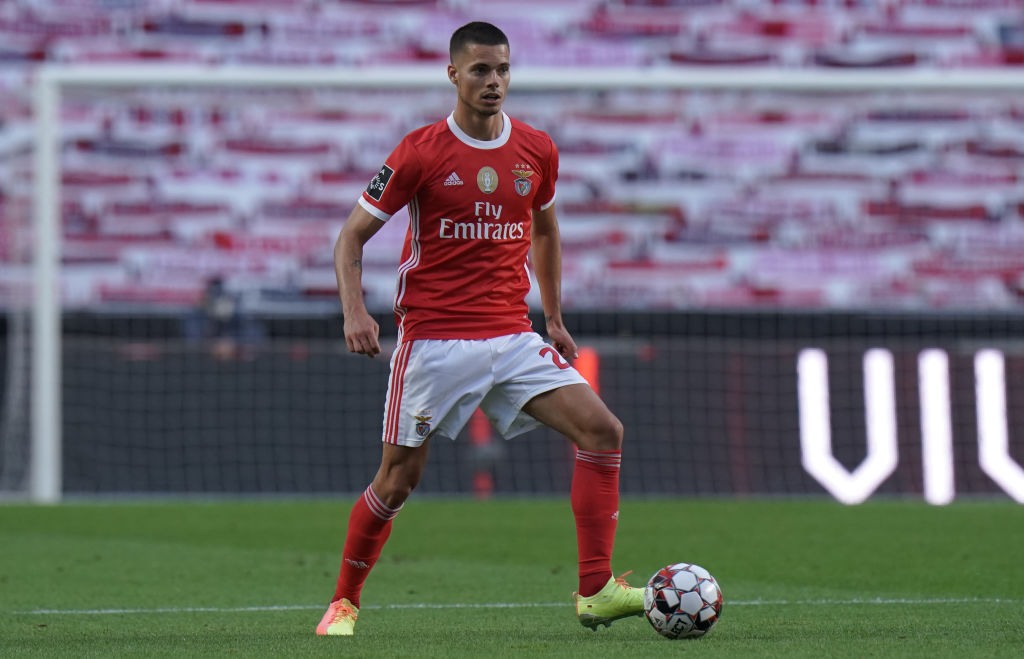 Julian Weigl in action during the Liga NOS match between SL Benfica and CD Tondela at Estadio da Luz on June 4, 2020, in Lisbon, Portugal. Photo by Gualter Fatia/Getty Images