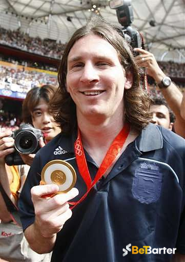 messi olympic gold medal